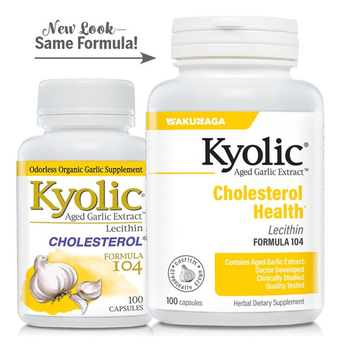 Suplemento Kyolic Aged Alho Extract Formula 104 100 Cápsulas - Imagem 5