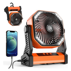 Kitwlemen De Ventilador De Acampamento Com Lanterna Led Reca