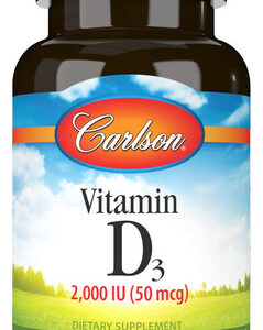 Suplemento De Vitamina D3 Carlson 2000iu (50mcg) 120 Cápsula