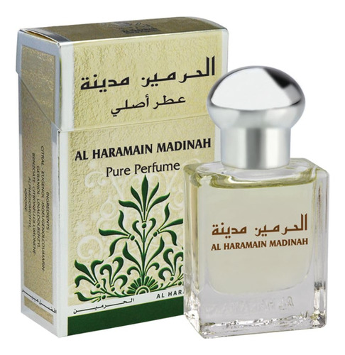 Óleo De Perfume Oriental Al Haramain Madinah 15ml - 3 Pa