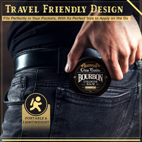 Colônia Sólida Occo Bobbo Bourbon E Sândalo 60ml Para Homens - Imagem 6