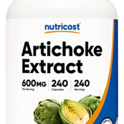 Suplemento Nutricost Extrato De Alcachofra 600mg 240 Cápsula