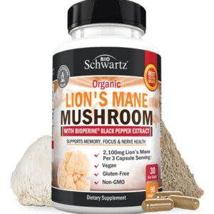 Suplemento Bioschwartz Organic Lions Mane 2100 Mg 90 Cápsula
