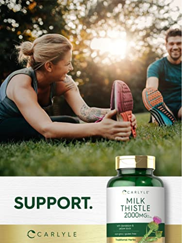 Suplemento Carlyle Milk Thistle 2000 Mg 180 Cápsulas - Imagem 3