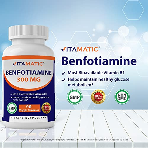Suplemento Vitamínico Benfotiamina 300mg 90 Cápsulas Vegetar - Imagem 3