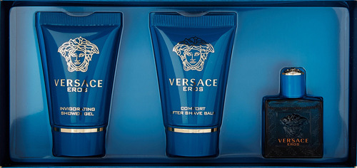 Conjunto De Presente Perfume Versace Eros De 3 Peças Para Ho - Imagem 3
