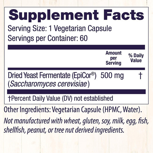 Suplemento Healthy Origins Epicor Immune Balancer 500 Mg 60 - Imagem 5