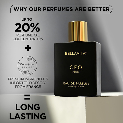 Perfume Bella Vita Luxury Ceo Man Eau De Parfum 100ml For Me - Imagem 5