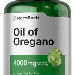 Suplemento De Óleo De Orégano Horbäach 4000 Mg 300 Cápsulas