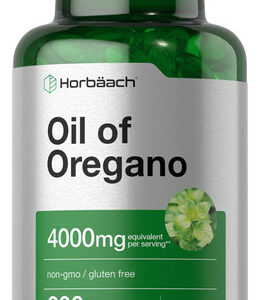 Suplemento De Óleo De Orégano Horbäach 4000 Mg 300 Cápsulas