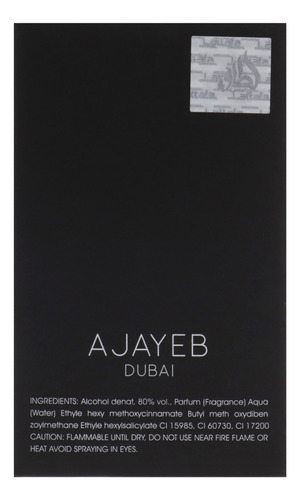 Perfume Lattafa Ajayeb Dubai Eau De Parfum 100ml For Unisex - Imagem 7