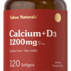 Suplemento Carlyle Calcium 1200 Mg Com Vitamina D3 120 Cápsu