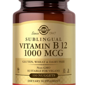 Suplemento Solgar Vitamina B12 1000mcg 100 Nuggets