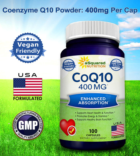 Suplemento De Coenzima Q10 De Squared Nutrition, 400 Mg, Pot - Imagem 4