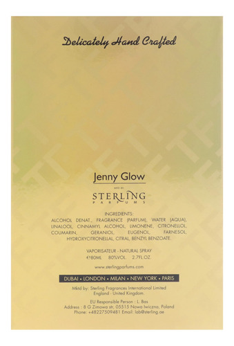 Perfume Jenny Glow Orchid Noir Eau De Parfum 80ml Para Mulhe - Imagem 7