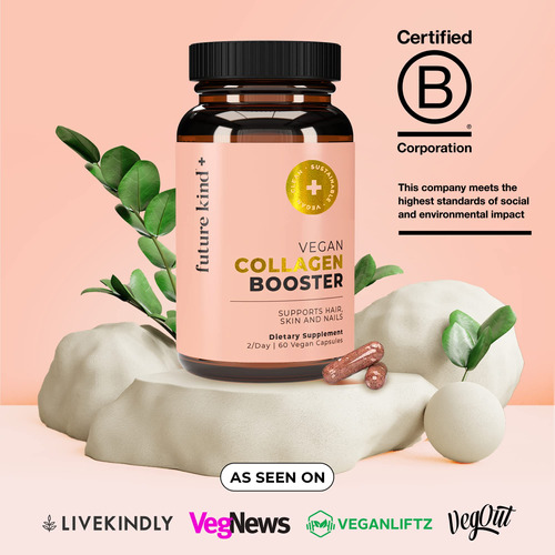 Vegan Collagen Booster Future Kind 60 Cápsulas Em Frasco De - Imagem 4