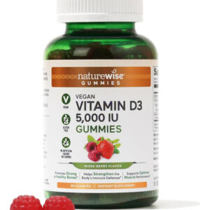 Gomas Naturewise 5000 Ui De Vitamina D Para Adultos 60 Gomas