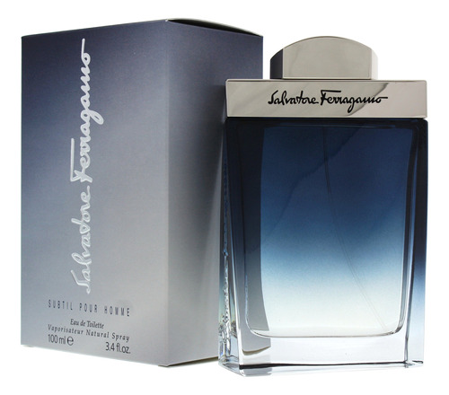 Perfume Salvatore Ferragamo Subtil Eau De Toilette 100ml Men - Imagem 3