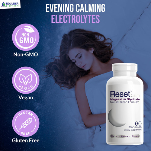 Suplemento Reset Calm Electrolyte Com Melatonina 5-htp Gaba - Imagem 6