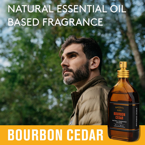 Cologne Barrel & Oak Bourbon Cedar Eau De Cologne 80ml Men - Imagem 3