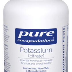 Suplemento Pure Encapsulations Potássio (citrato) 180 Cápsul