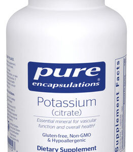 Suplemento Pure Encapsulations Potássio (citrato) 180 Cápsul