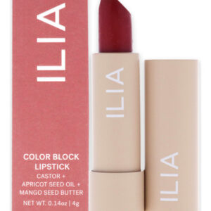 Batom Ilia Beauty True Red Color Block Vegan