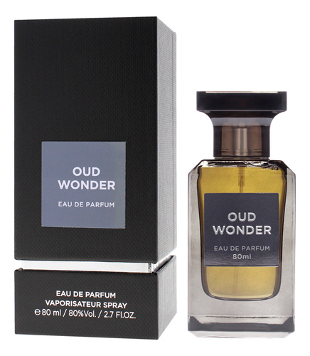 Perfume Fragrance World Oud Wonder Eau De Parfum 80ml For Me - Imagem 3