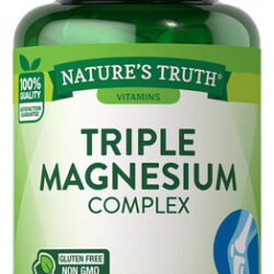 Suplemento Nature's Truth Triple Magnésio Complex 100 Cápsul