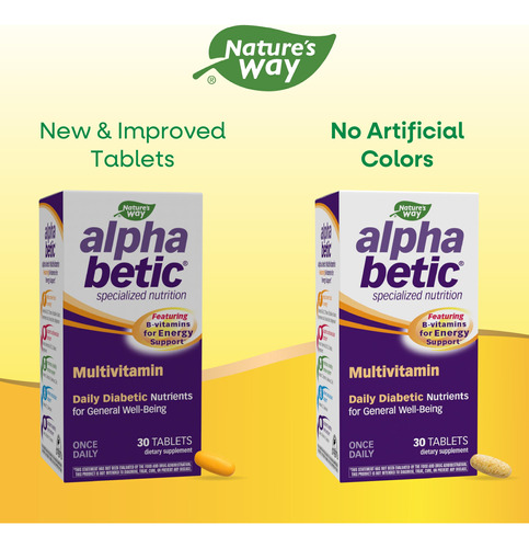 Multivitamínico Nature's Way Alpha Betic® Energy Support - Imagem 2