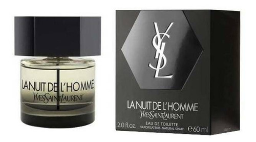 Yves Saint Laurent La Nuit de l"Homme EDT 60ml para masculino - Imagem 2