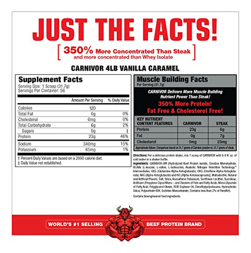 Suplemento Proteico Musclemeds Carnivor Vanilla Caramel 1,77 - Imagem 2