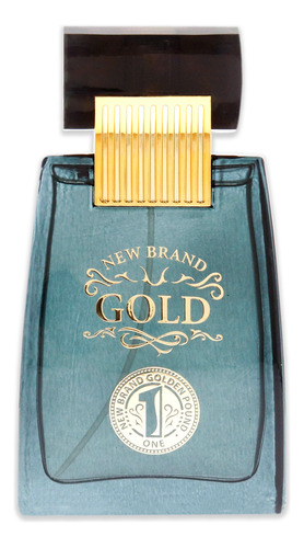 Perfume New Brand Gold Edt Spray Para Homens 100ml - Imagem 2