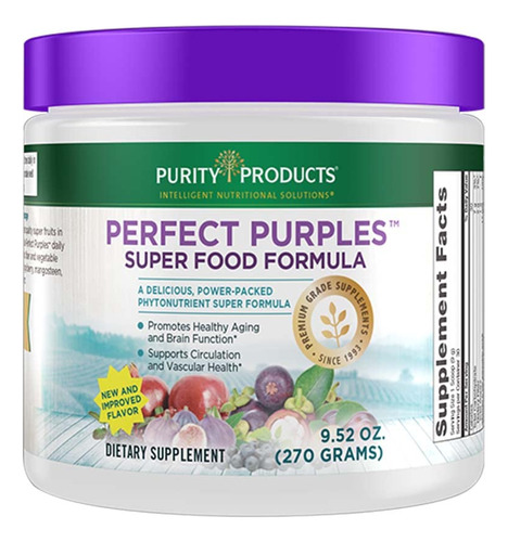 Suplemento Purity Products Perfect Purples Powder 30 Dias