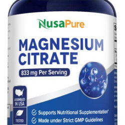 Suplemento Nusapure Citrato De Magnésio 833mg 200 Cápsulas