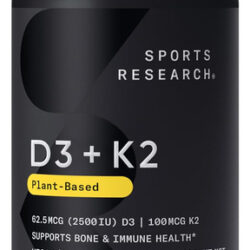 Suplemento Sports Research Vitamina D3 K2 2500iu Com Coco M