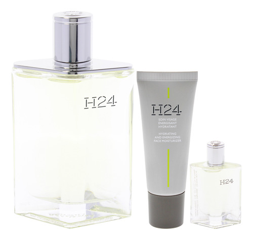 Conjunto De Presente Perfume Hermes H24 100 Ml Edt Spray Par - Imagem 2