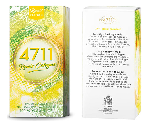 Perfume 4711 Remix By 4711 Eau De Cologne 100ml Spray Unisex - Imagem 7