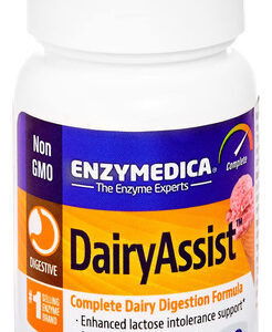 Suplemento Enzymedica Dairyassist Digestive Relief 30 Cápsul