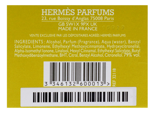 Perfume Hermes Le Jardin De Monsieur Li Edt Spray Para Mulhe - Imagem 7
