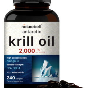 Suplemento De Óleo De Krill Antártico Naturebell 2000 Mg 240