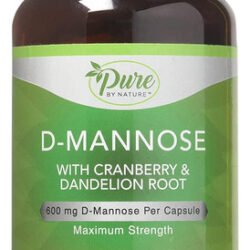 Suplementos Pure By Nature D-manose 600 Mg Com Cranberry 240