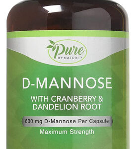 Suplementos Pure By Nature D-manose 600 Mg Com Cranberry 240