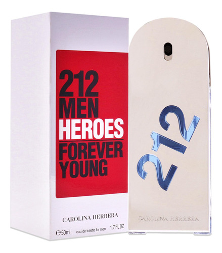 Perfume Carolina Herrera 212 Heroes Forever Young Edt 50ml - Imagem 3