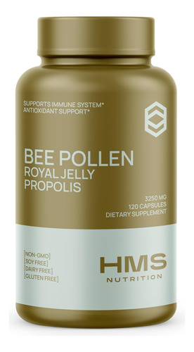 Suplemento De Pólen De Abelha Hms Nutrition Com Própolis E G
