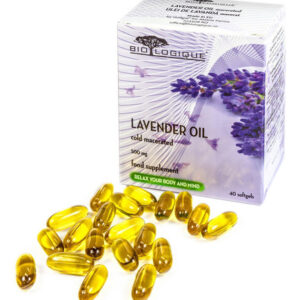 Suplemento Biológico De Óleo Puro De Lavanda 500mg 40 Cápsul