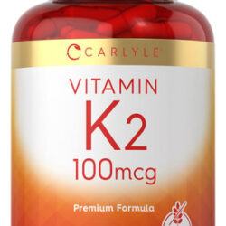 Suplemento Carlyle Vitamin K2 100mcg Mk-4 240 Cápsulas