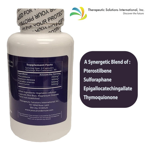 Suplemento Dietético Quadramune Immune Support Com Pterostil - Imagem 4