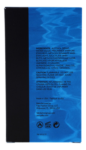 Perfume Perry Ellis Pure Blue Para Homens Edt Spray 100ml - Imagem 6