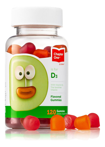 Gomas De Vitamina D3 Zahler Chapter One 1000iu Para Crianças